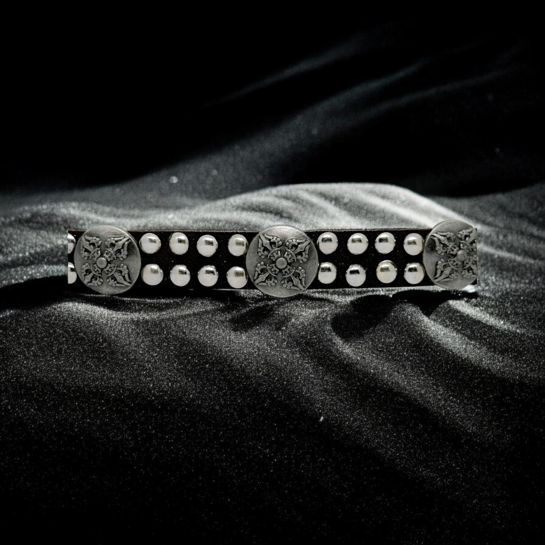 Armoured Leather Band